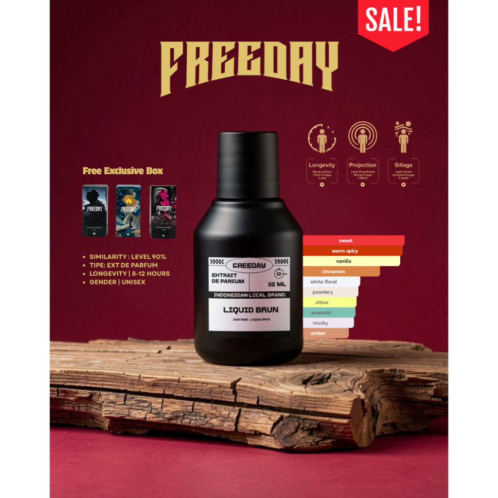 FREEDAY LIQUID BRUN EXTRAIT DE PARFUM TIM
