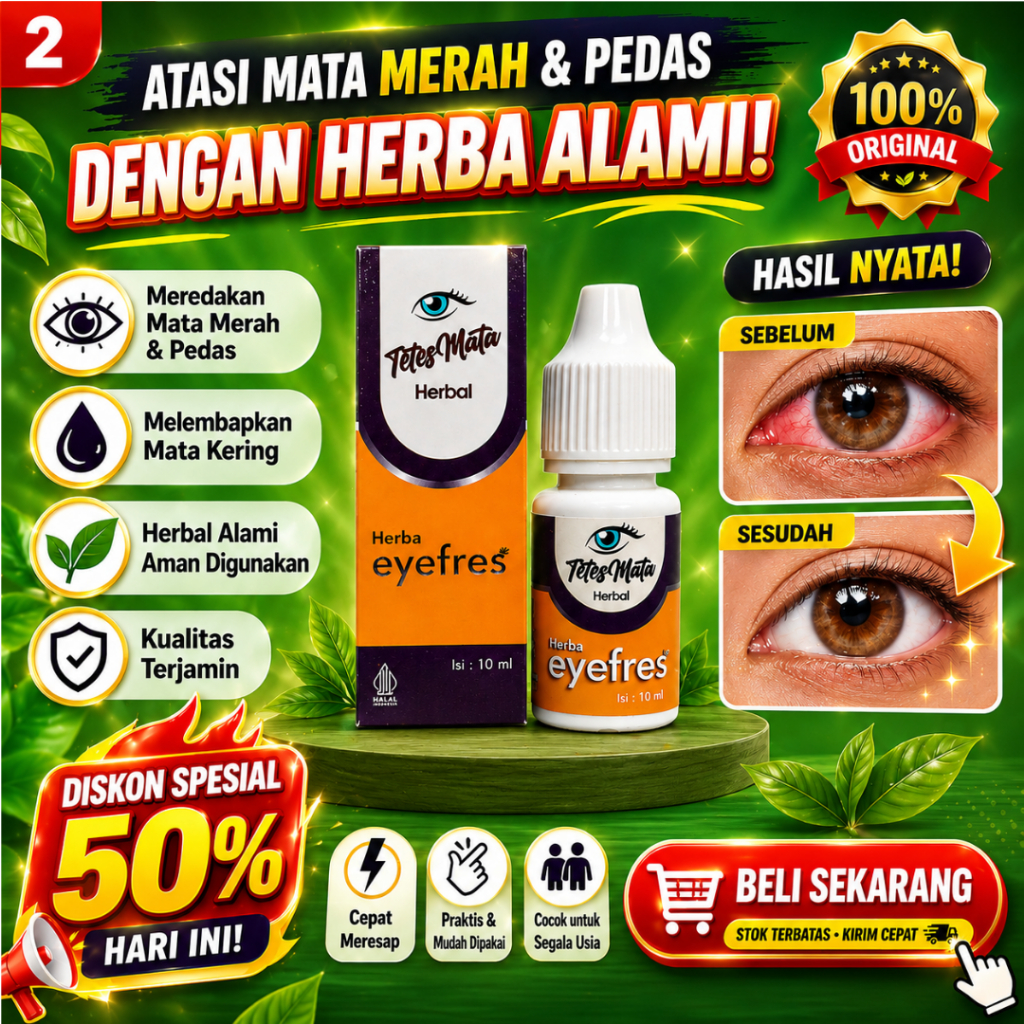 Eyefresh Vitamin Mata Original Obat Mata Minus Katarak Silinder Buram Rabun Berlemak - Obat BPOM