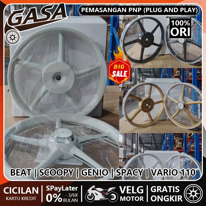 VELG PALANG Sanca RING 17 Untuk Semua Beat, Scoopy, Genio, Spacy, Vario 110/110fi/Karbu Velg Racing 