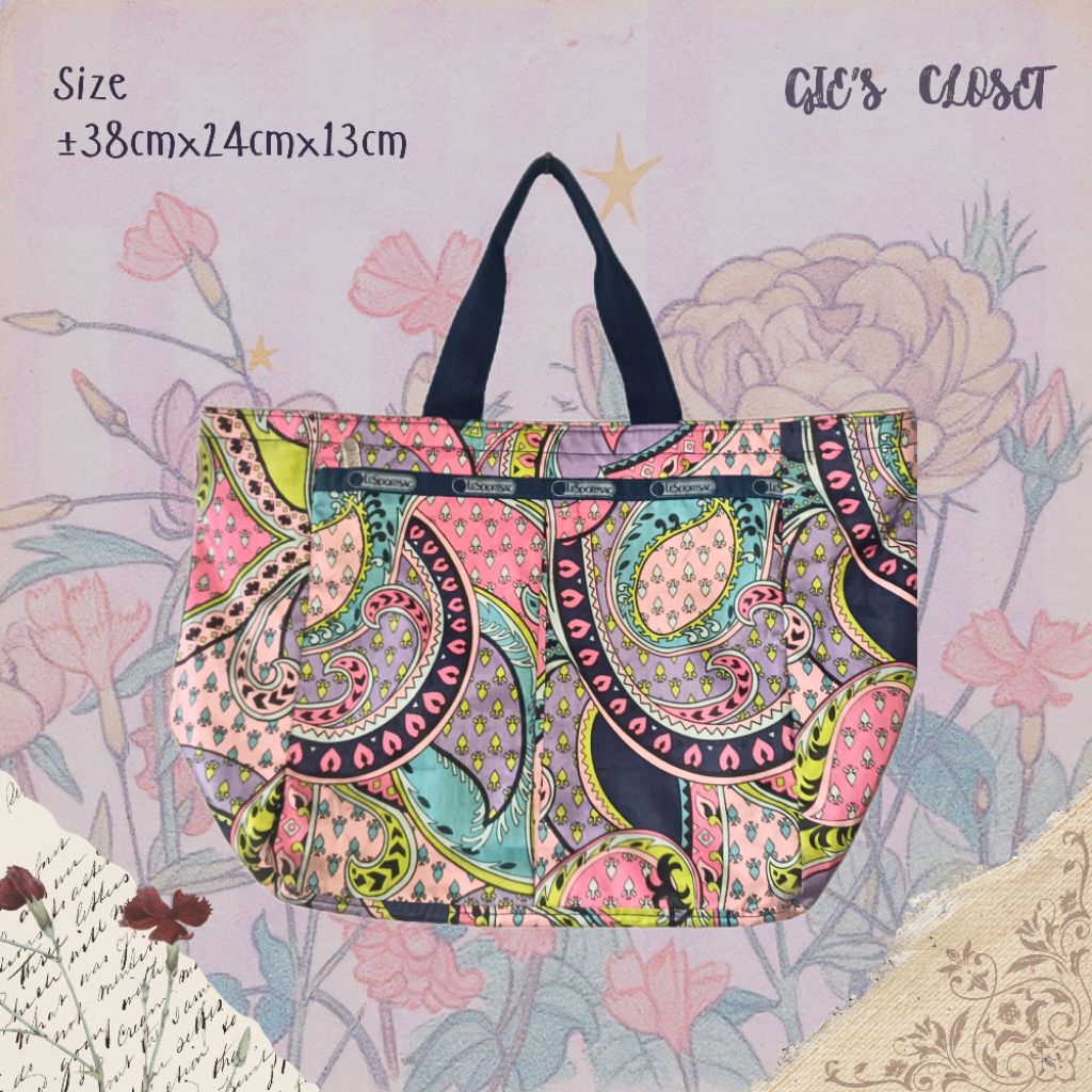 [SALE] Lesportsac Le Sportsac Lespo Hand Bag Made in China Preloved pl branded original second | Gie