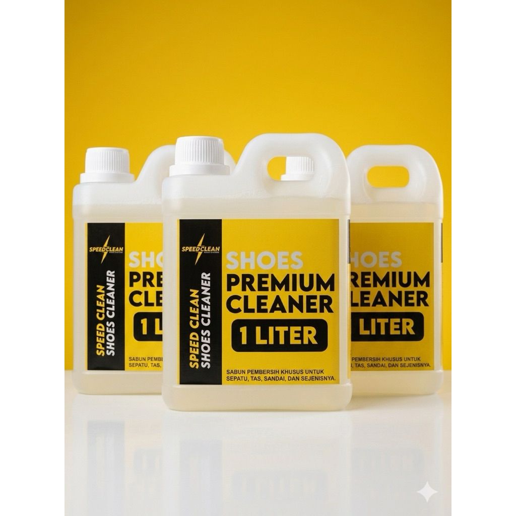 Cleaner Sepatu 50 Liter Konsentrat 90%, Speed Clean Premium Shoes Cleaner, Pembersih Sepatu Super Am