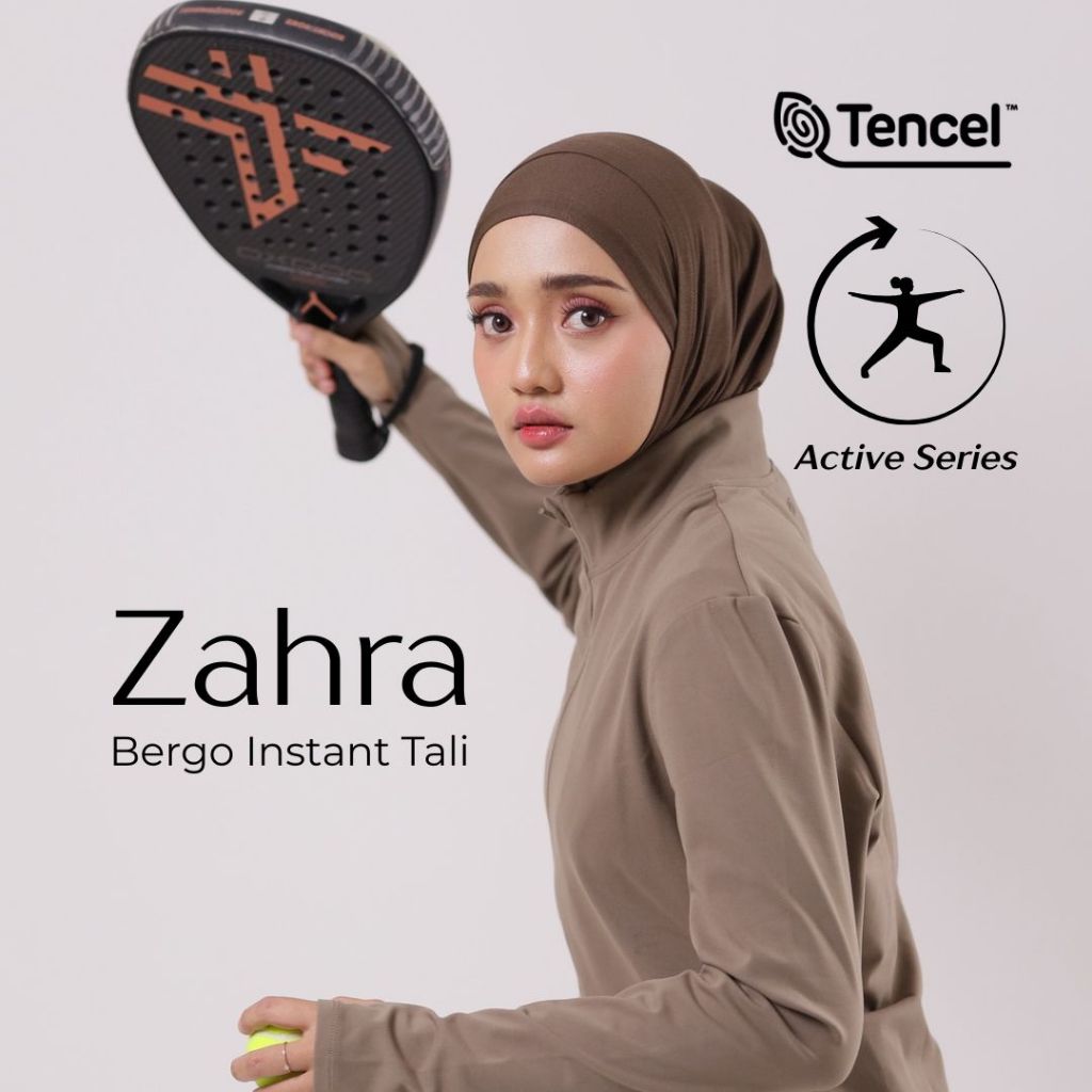 Raina Signature - Zahra Bergo Instant SPORT Tali TENCEL SPORT DAILY CASUAL