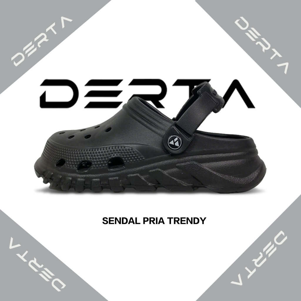 DertA Sandal Kodok Baim Pria Sendal Duet Max Clog EVA Ringan Breathable Waterproof Anti Slip Fashion