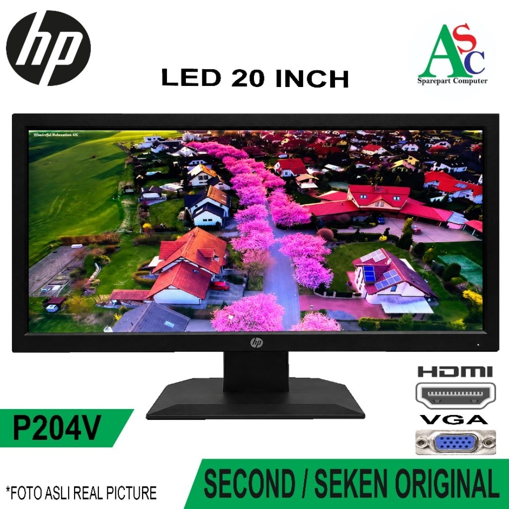 Monitor HP LED 20 inch Wide