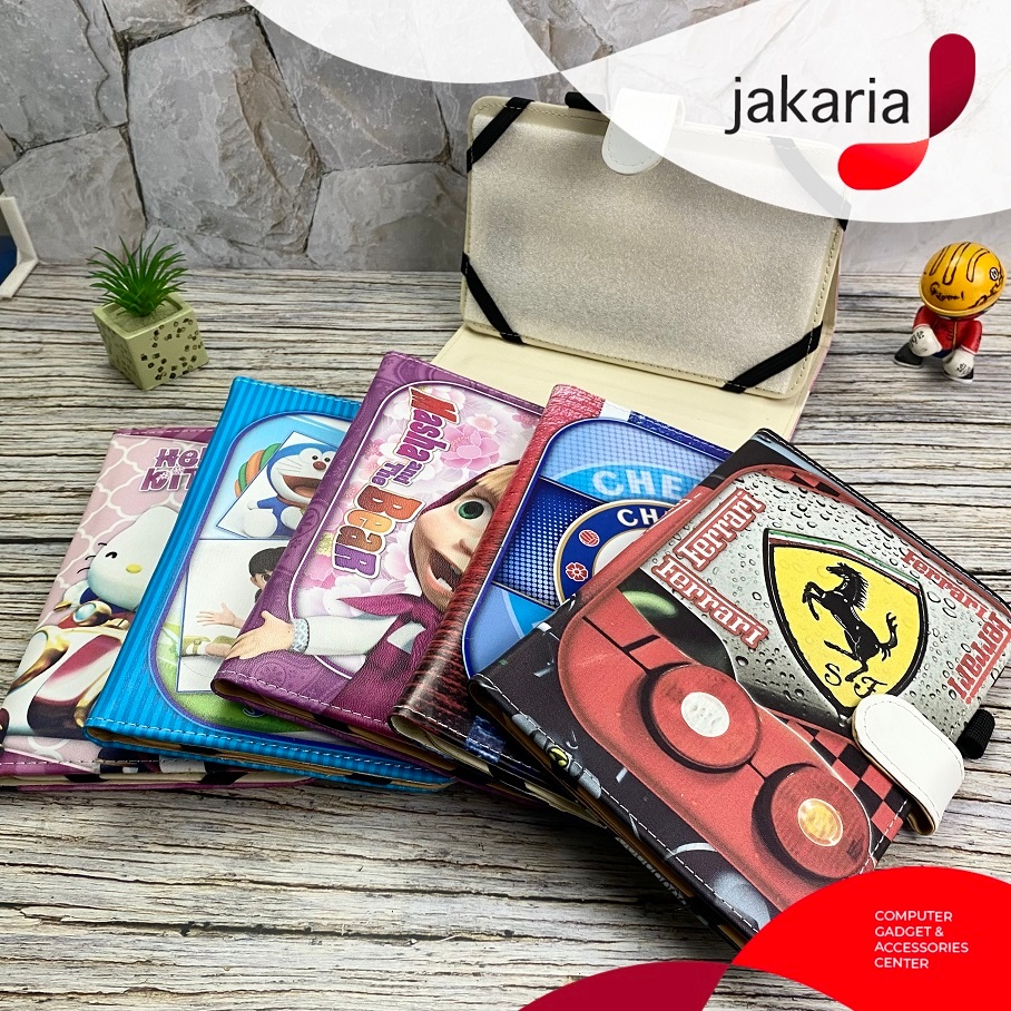 Case Tablet 7 inch Casing Tablet 8 inch Dompet Cover Tablet Motif Gambar Anak Lucu 7-8 inch Universa