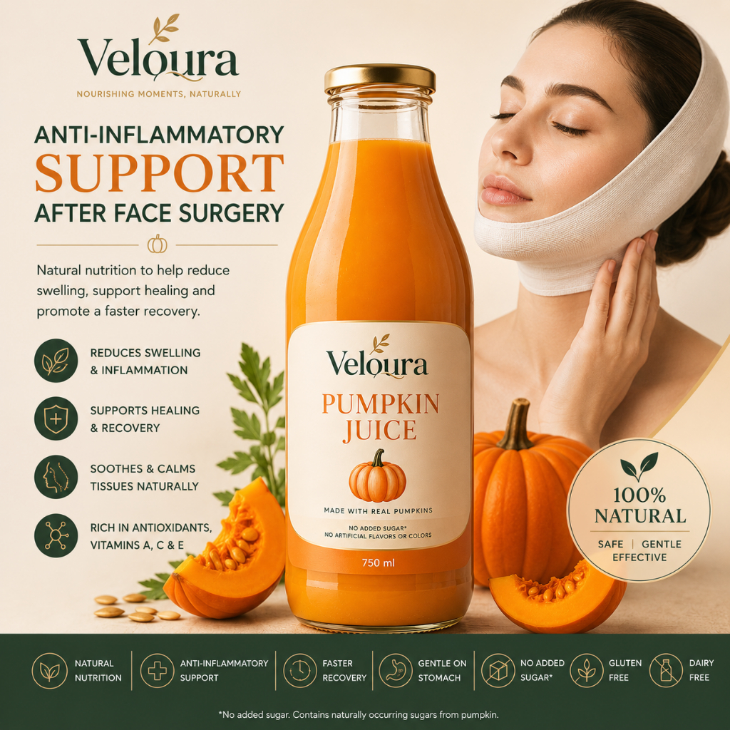 Veloura Premium Pumpkin Juice | Helps Reduce Swelling & Support Healing