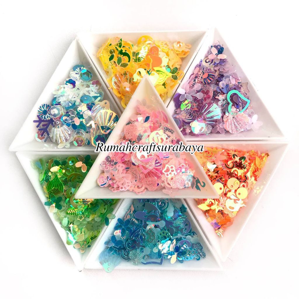 5 GRAM - BORCI | SPRINKLE | MANIK MANIK | SPRINKLE SLIME | PAYET BINTANG/BORCI PRAKARYA/SQUIN