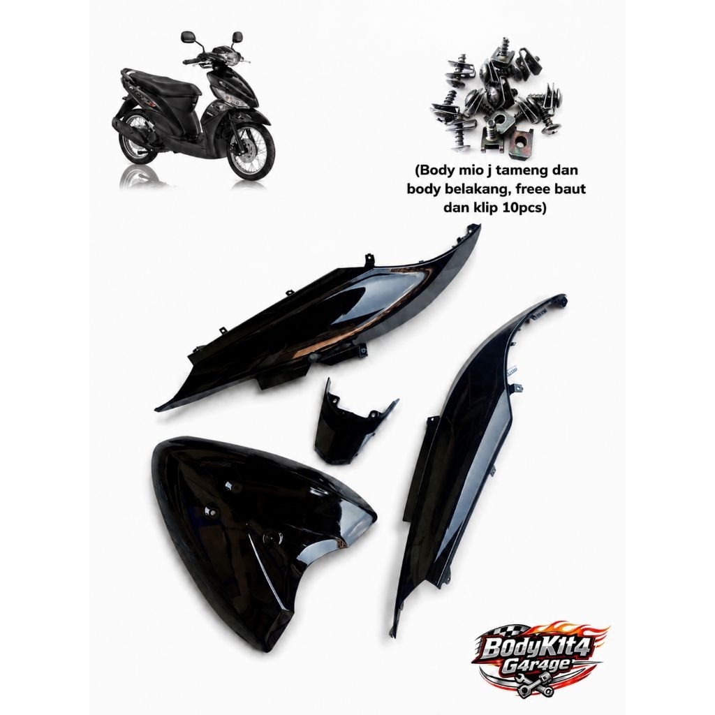 body mio j belakang dan tameng mio j