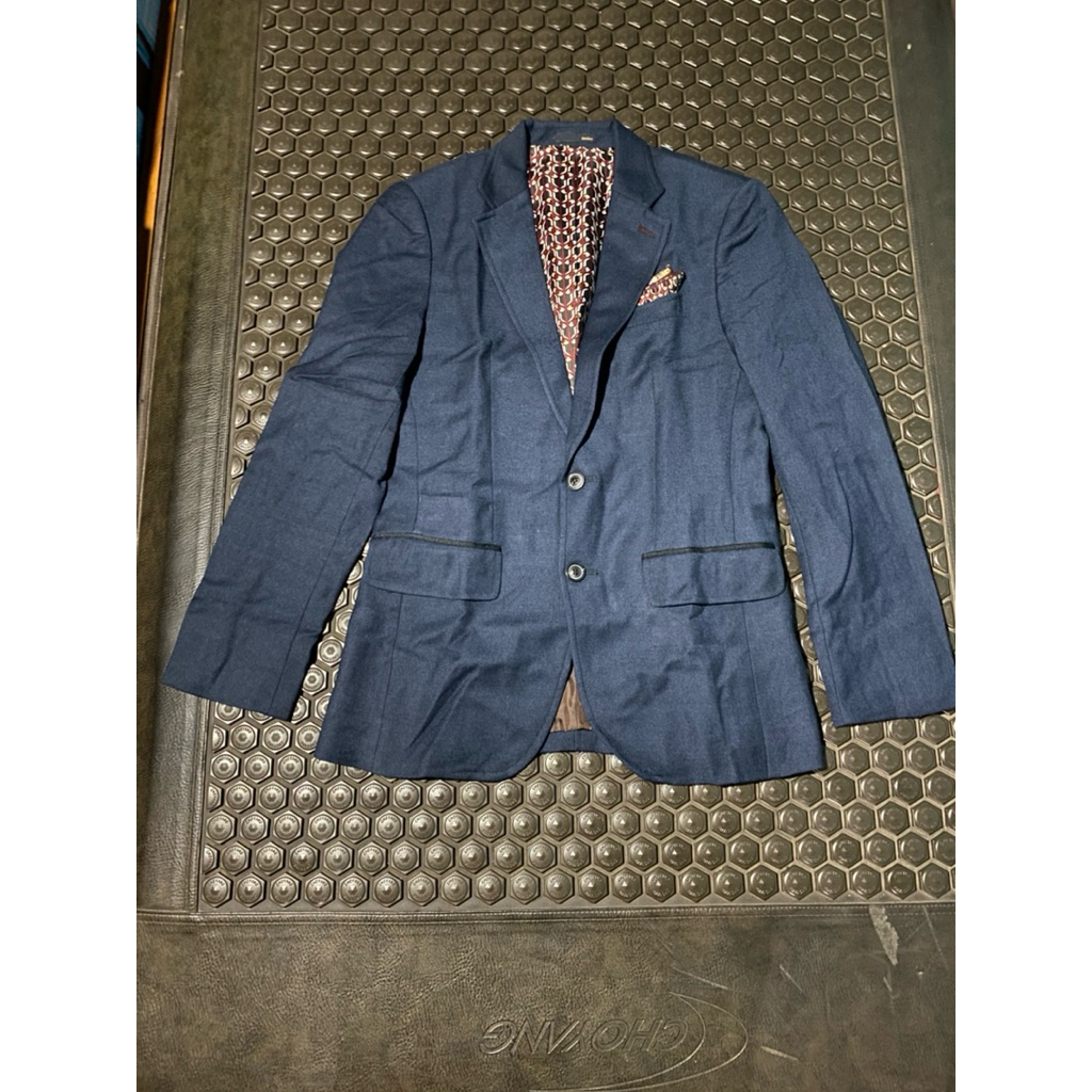 BLAZER JAS WOL HALUS LD KECIL ZIOZIA NAVY MEWAH BRANDED