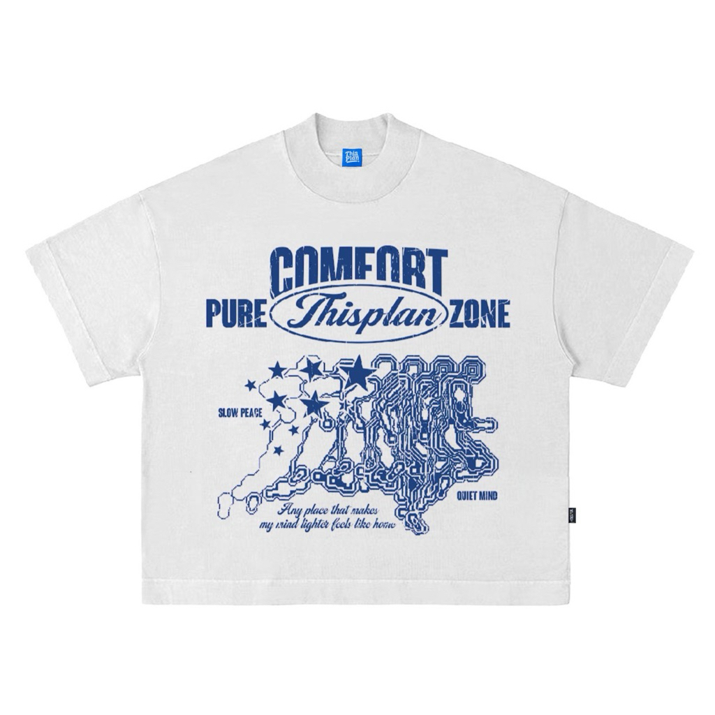 Tshirt Boxy Oversize White Comford Thisplan