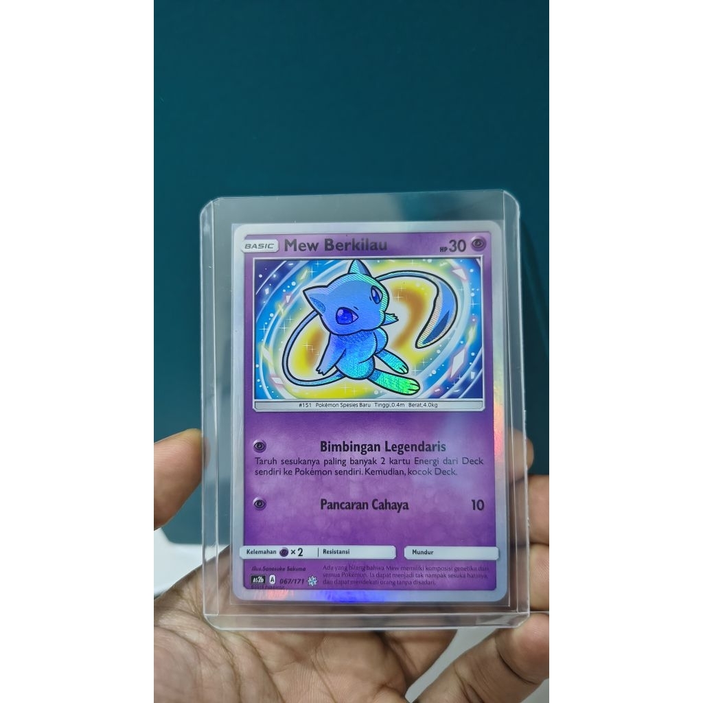 Kartu pokemon TCG Indonesia Mew Berkilau