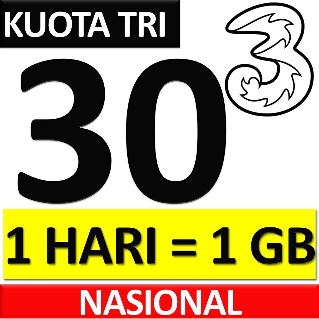 kuota tri murah 30gb 30 gb