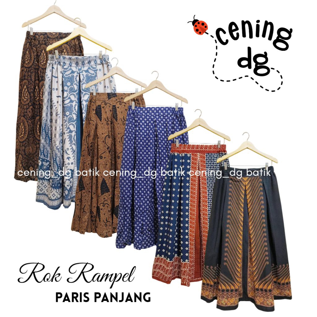 Rok rempel { PARIS MAXY } panjang • cening grosir batik solo
