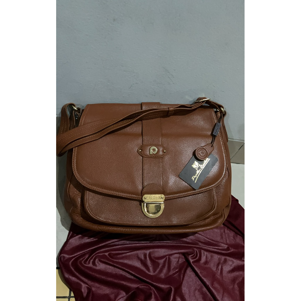 tas papillon leather’s kulit original shoulder slempang sling bag mulus new with tag