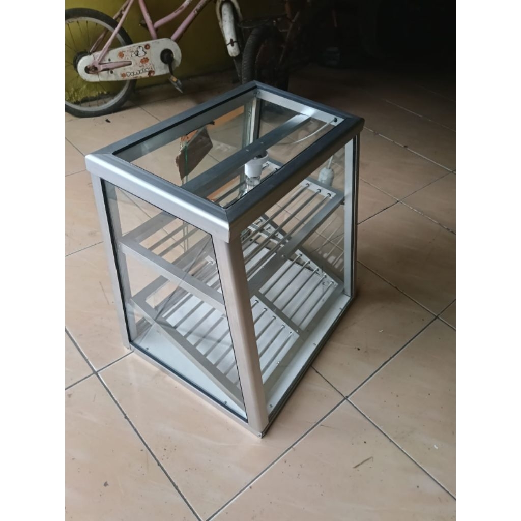 etalase fried chiken sekat CUSTOM MODEL UKURAN)
