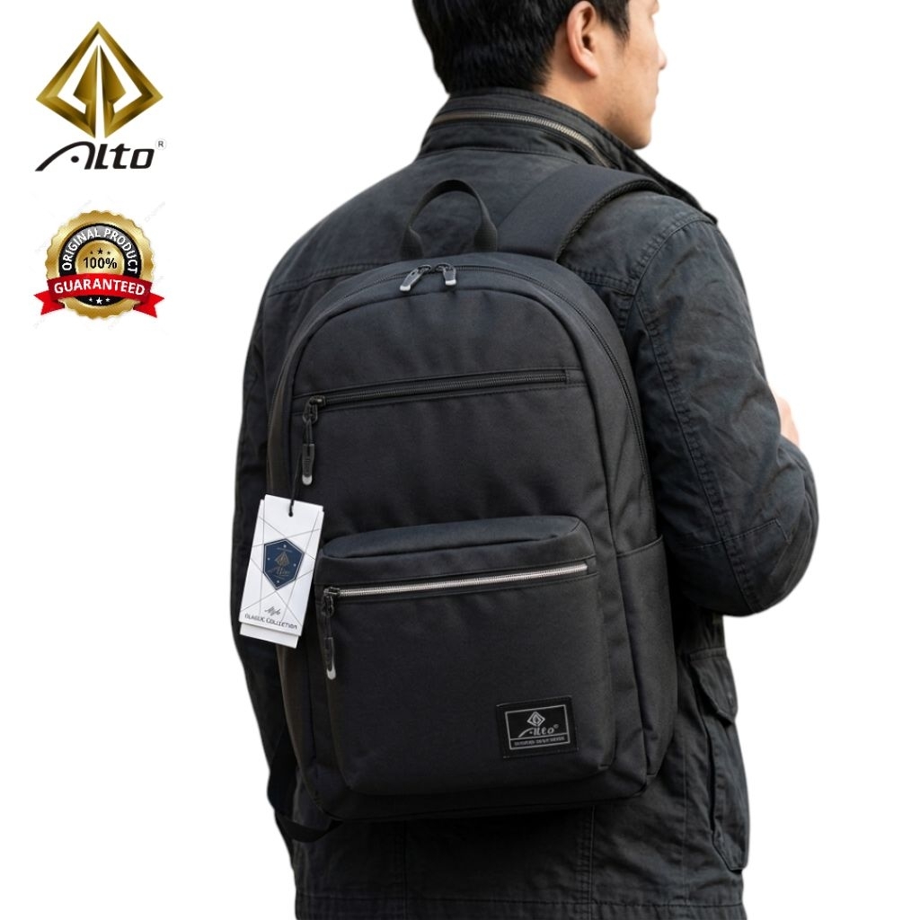 Tas Ransel Pria Alto Original Tas Sekolah Kuliah Kerja Tas Punggung Backpack Alto Pria Wanita