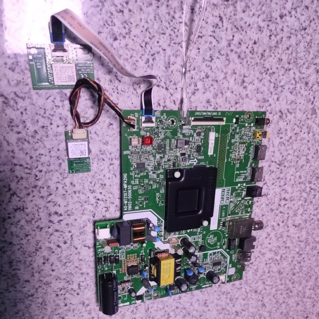 1set mb + psu + wifi mainboar tv TCL 32A7 copotan original