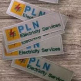 bordir biasa ukuran dada atau topi pln se-Indonesia