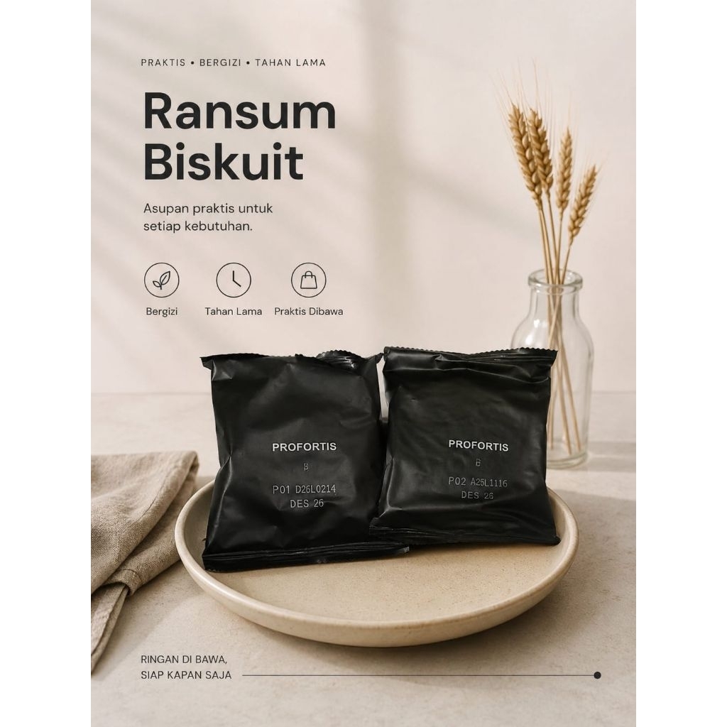 Ransum biskuit Profortis EXP DES 2026