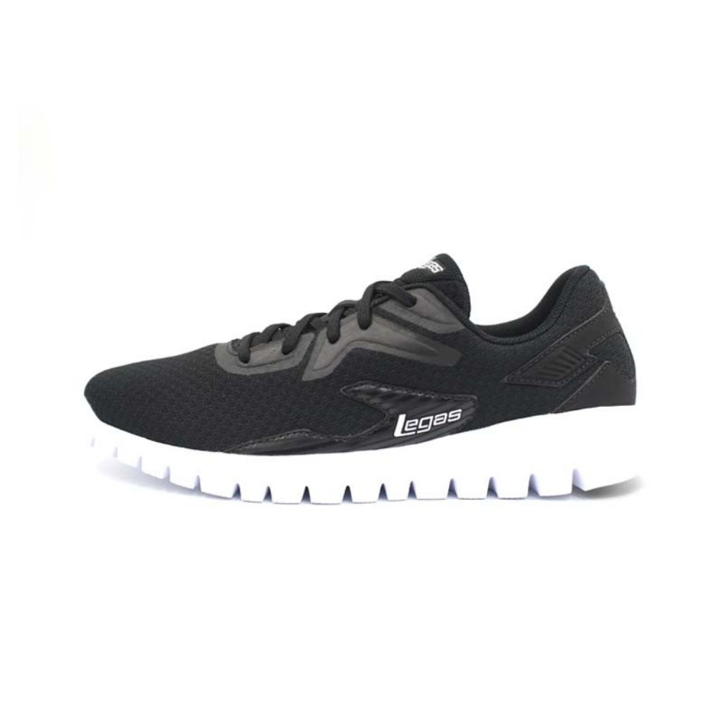 Sepatu League Legas Enzo LA U Hitam Running Shoes Pria Wanita Original
