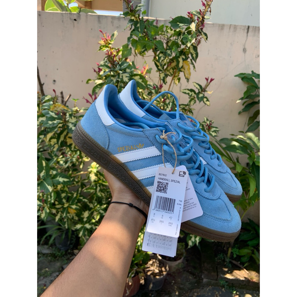 adidas spezial ice blue second lengkap nomin sz 42 used 5x