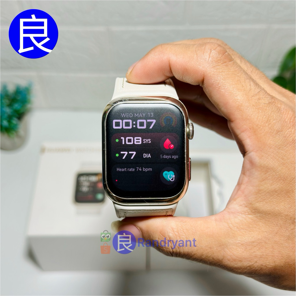Huawei Watch D2 Gold White Leather Garansi Resmi Indo Fullset Ori Mulus Bekas Second Silver Perak Pu