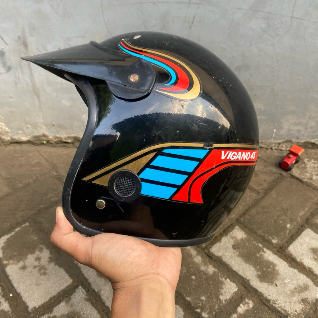 helm vigano helm jadul helm vigano 45 vigano lawas original