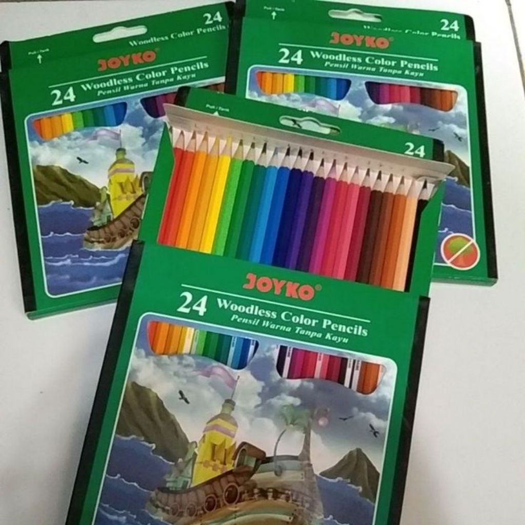 Joyko Pensil Warna/Pensil 24 Warna Joyko