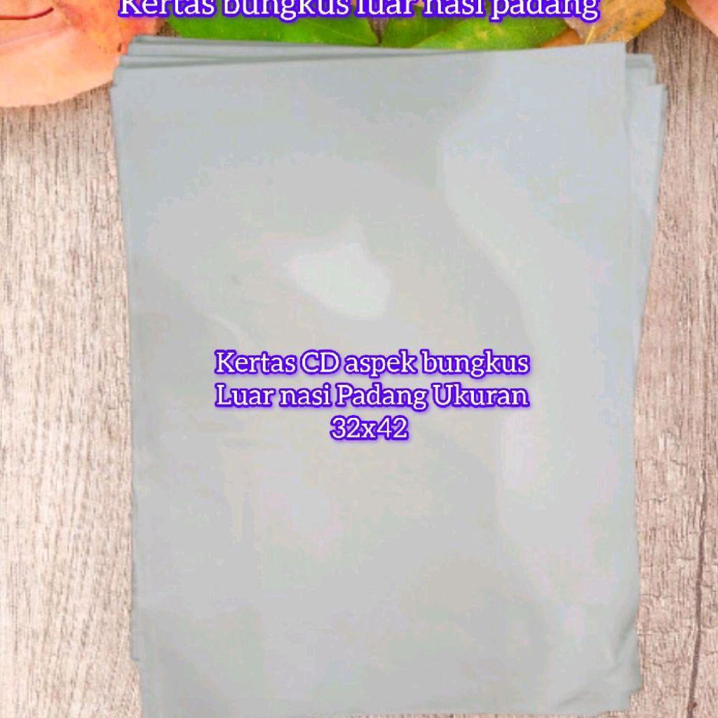 kertas CD aspek polos bungkus luar nasi Padang harga 1 bal 10kg warna polos 32x42