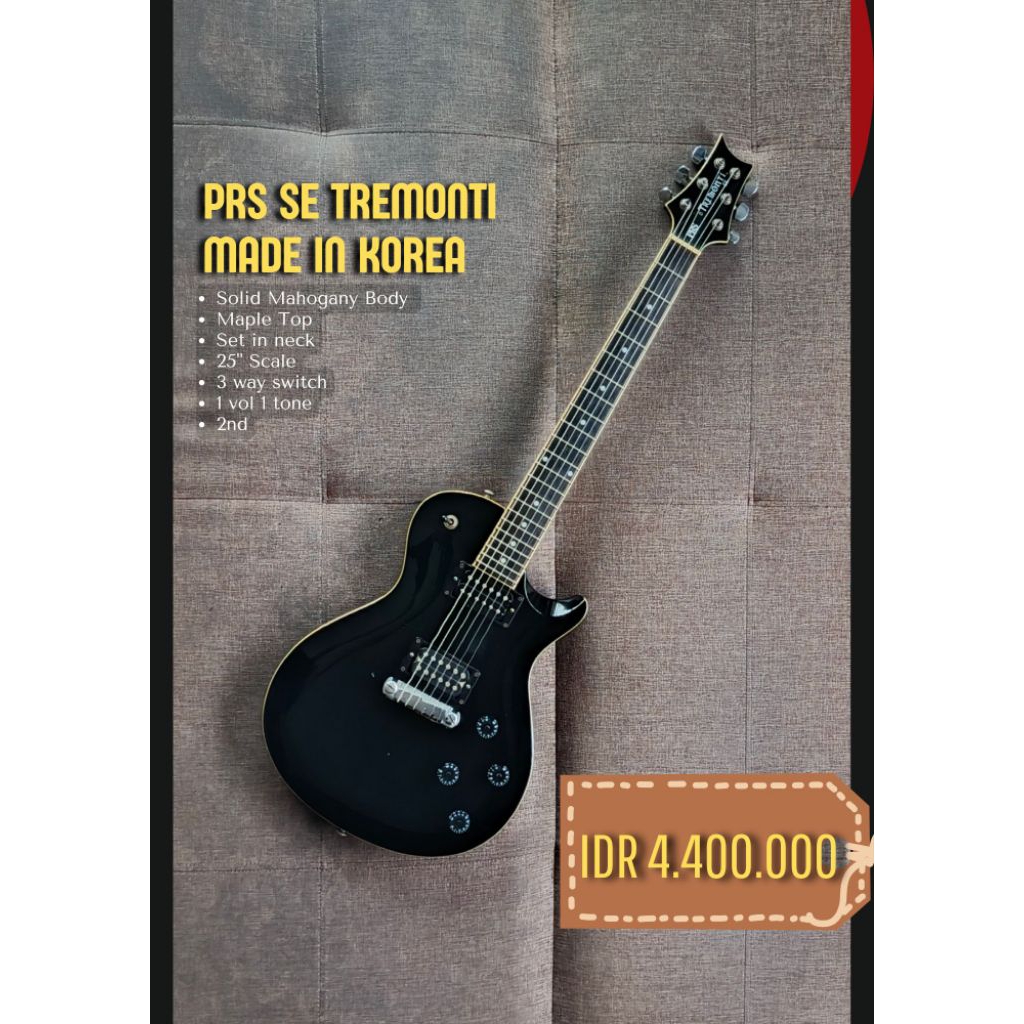 prs se tremonti made in korea plus admin 10%