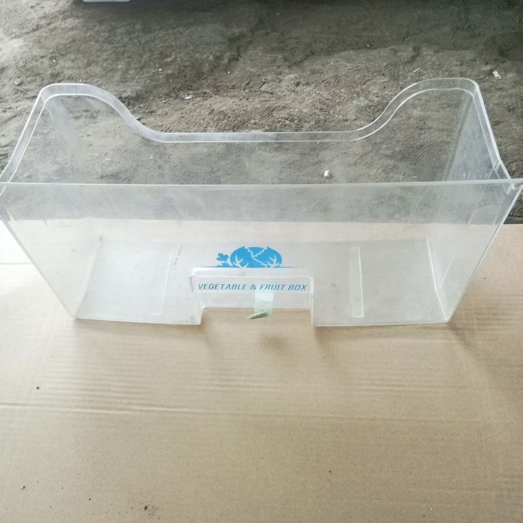 rak sayur buah merk Aqua/Sanyo kondisi bekas