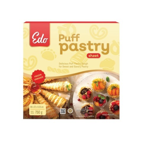 Edo Puff Pastry Sheet | Edo Mini Puff Pastry Sheet 375gr | Edo Puff Pastry 750gr
