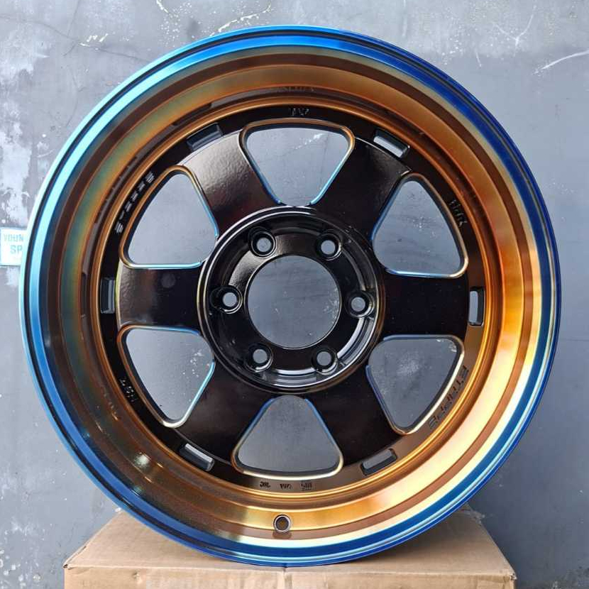 VELEK MOBIL TRITON FORTUNER PAJERO DLL R18 HSR ETAPPE, VELG RACING PALANG 6 CELONG RING 18