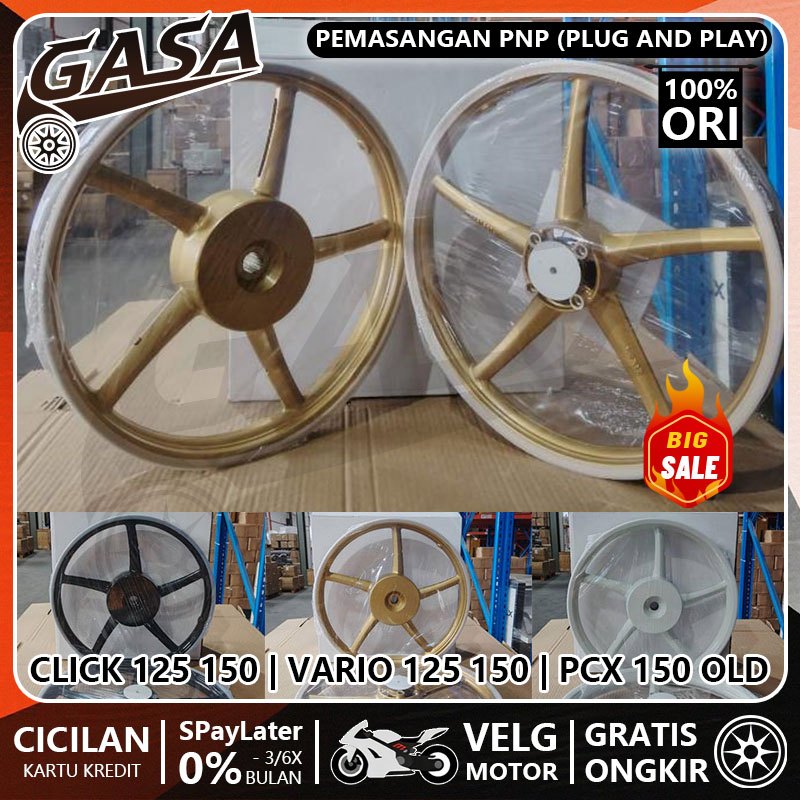 VELG PALANG Sanca RING 17 Untuk Click Vario 125/150, Pcx 150 Old Velg Racing Ukuran Set 140*17 160*1