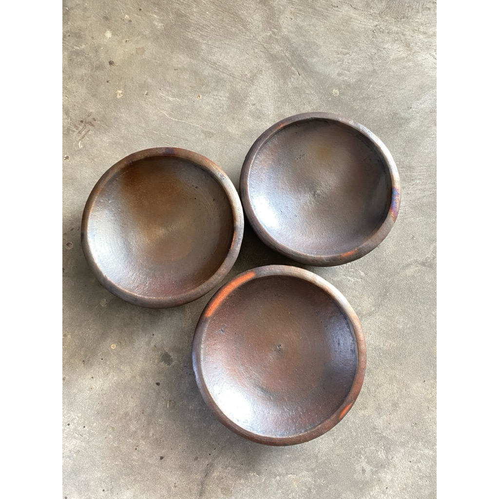 cobek layah gerabah tanah liat D12cm