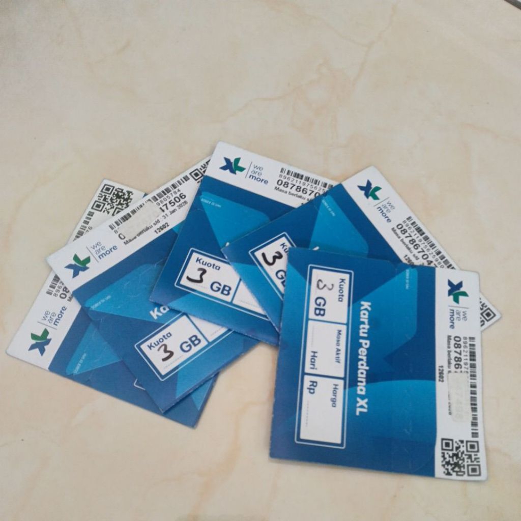 Kartu Perdana XL kosongan tanpa kouta siap pakai