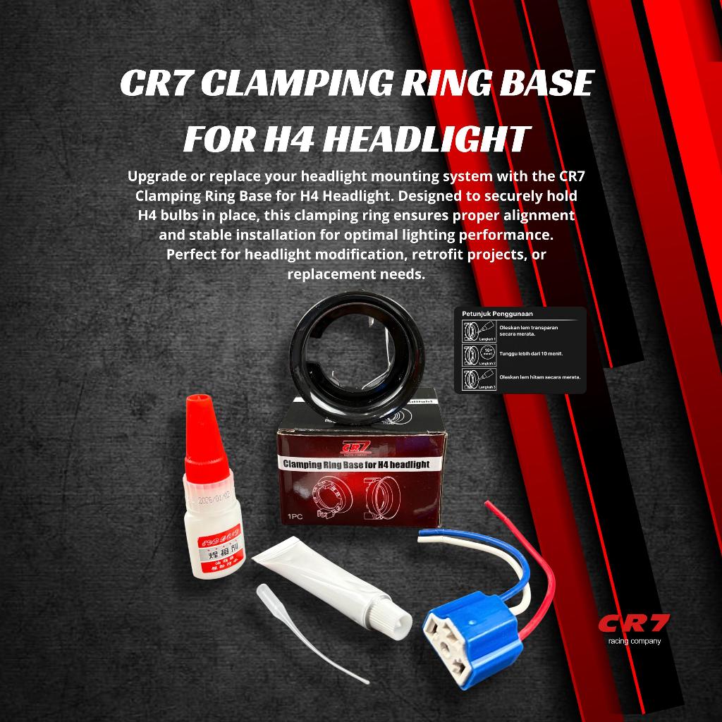 Fitting Lampu H4 Set CR7 Socket H4 Dudukan Lampu Untuk Bohlam H4 LED