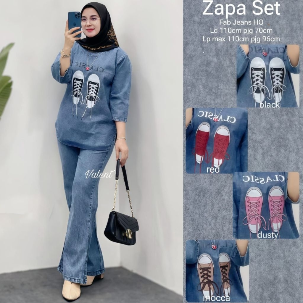 ZAPA SET CELANA JEANS READY SIAP KIRIM