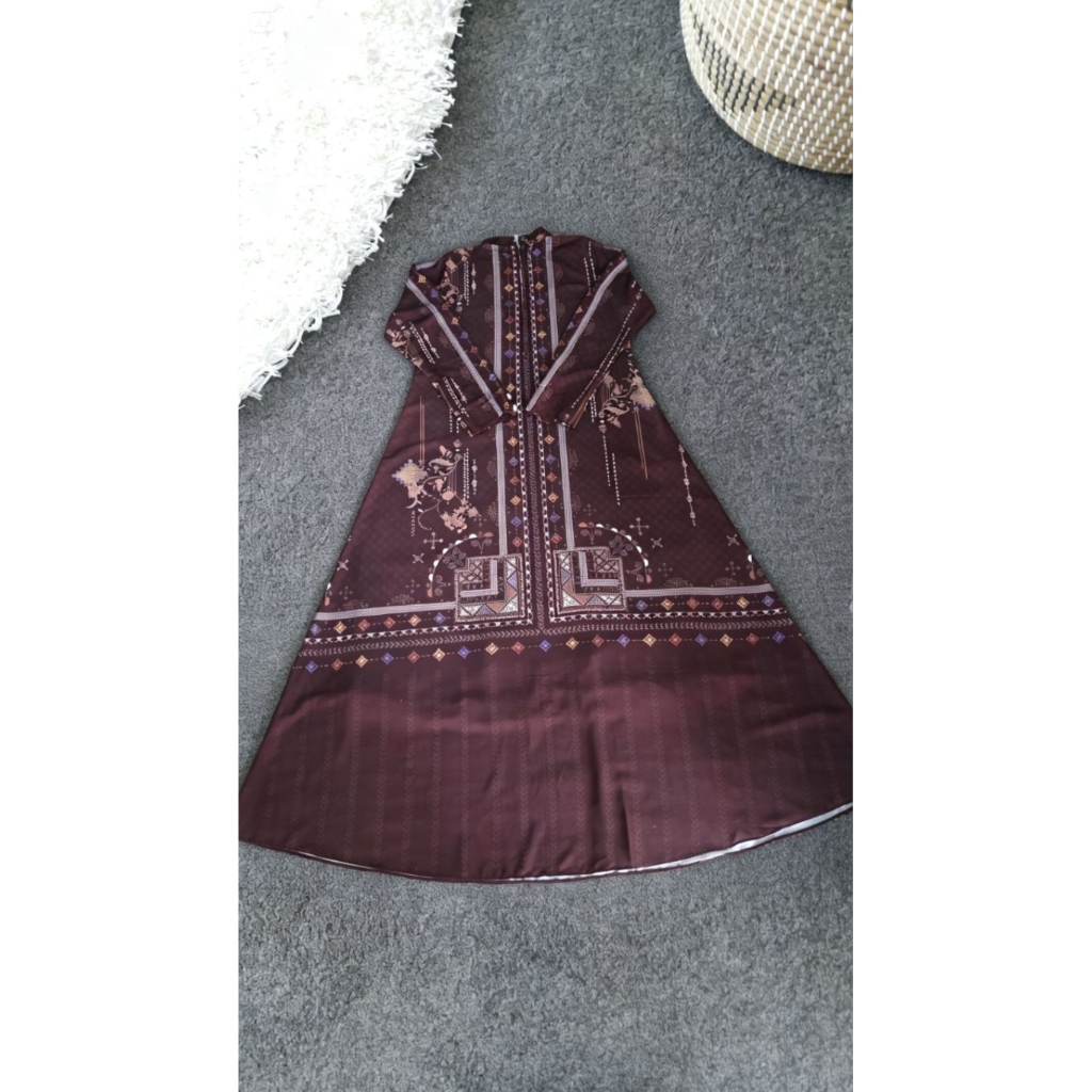 Lishana × Alira / Kazara Dress by Alira - Gamis Motif Elegan Premium untuk Wanita