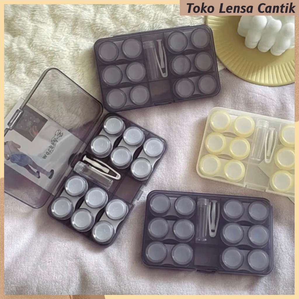 KOTAK SOFTLENS 6IN1 PREMIUM BASIC / WADAH SOFTLENS / TRAVEL KIT / CASE SOFTLENS / LENSCASE / SOFLEN 