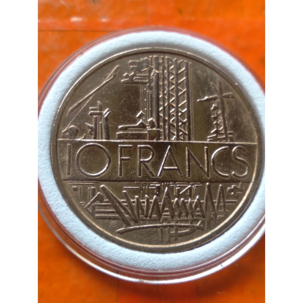 koin kuno 10 francs 1976