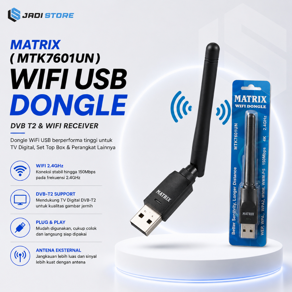 Dongle Matrix Apple DVB T2 Dongle Matrik Dongle Matrix Apple MT7601 Dongle Matrix Apple Merah Dongle