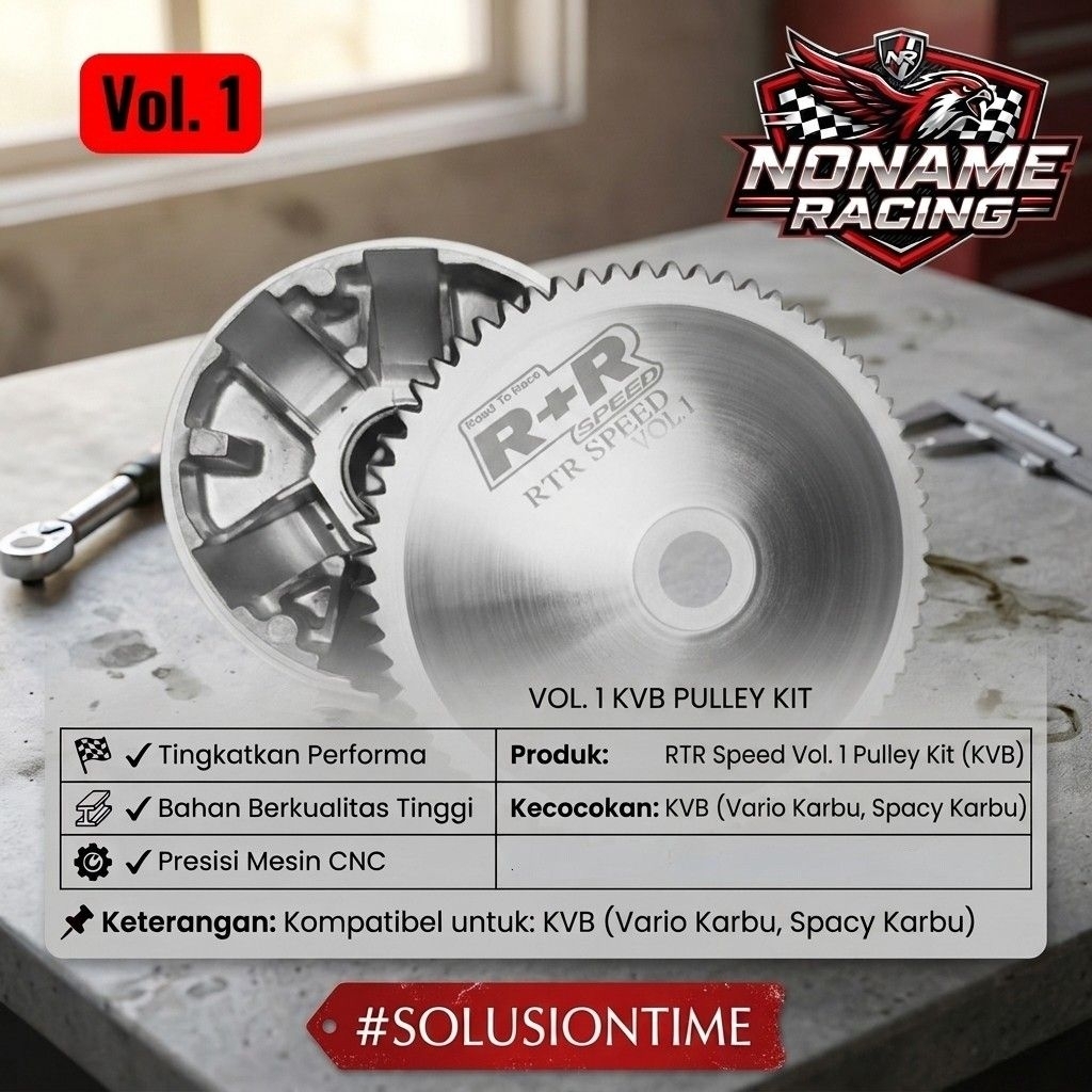 Pully Depan Set Rumah Roller Vario 110 Karbu Spacy Karbu KVB RTR SPEED