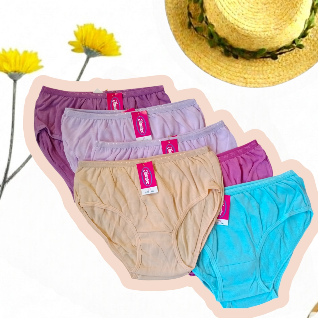 Grosir 12 Pcs Celana Dalam Wanita Remaja Dewasa Ukuran M/L/XL/XXL Motif Polos ( Toko Denna Collectio