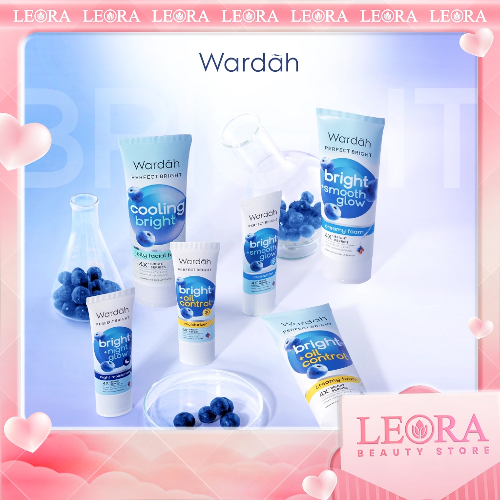 WARDAH Perfect Bright Series | Creamy Foam Moisturizer Tone Up Bright Night Glow Moist