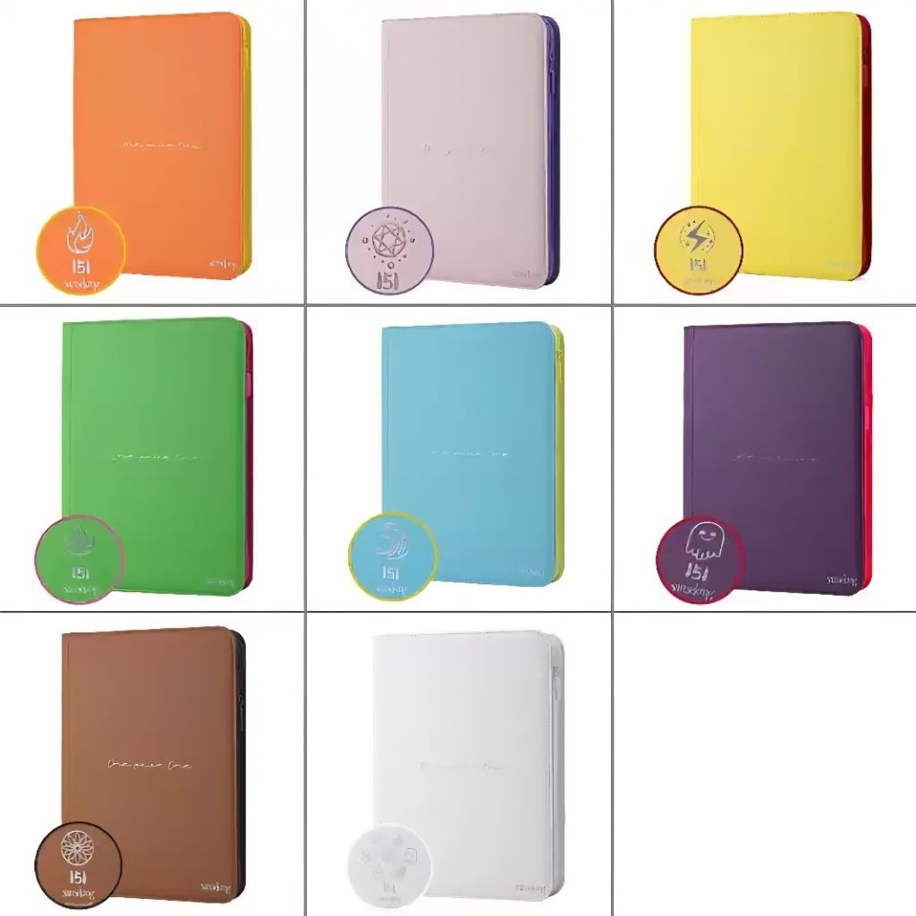 SANSEKING PU Card Binder Album Kartu Zipper Ringless TCG Pokemon One Piece Yugioh Aikatsu Kayou 4P 9
