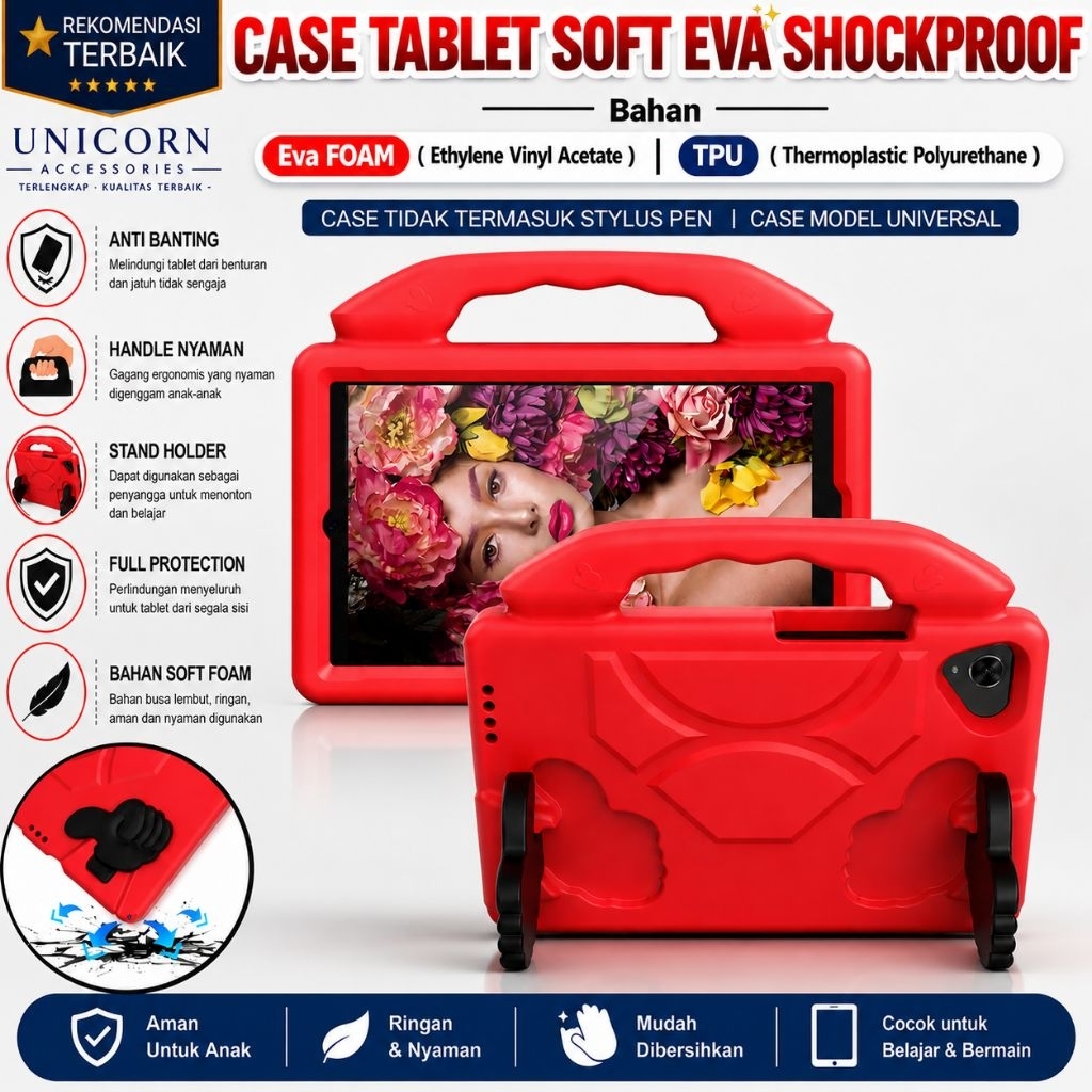 Samsung Galaxy Tab A9 A11 8.7 | Galaxy Tab A9+ A11+ 11 Case Tablet Anak Casing tab Standing Jempol S
