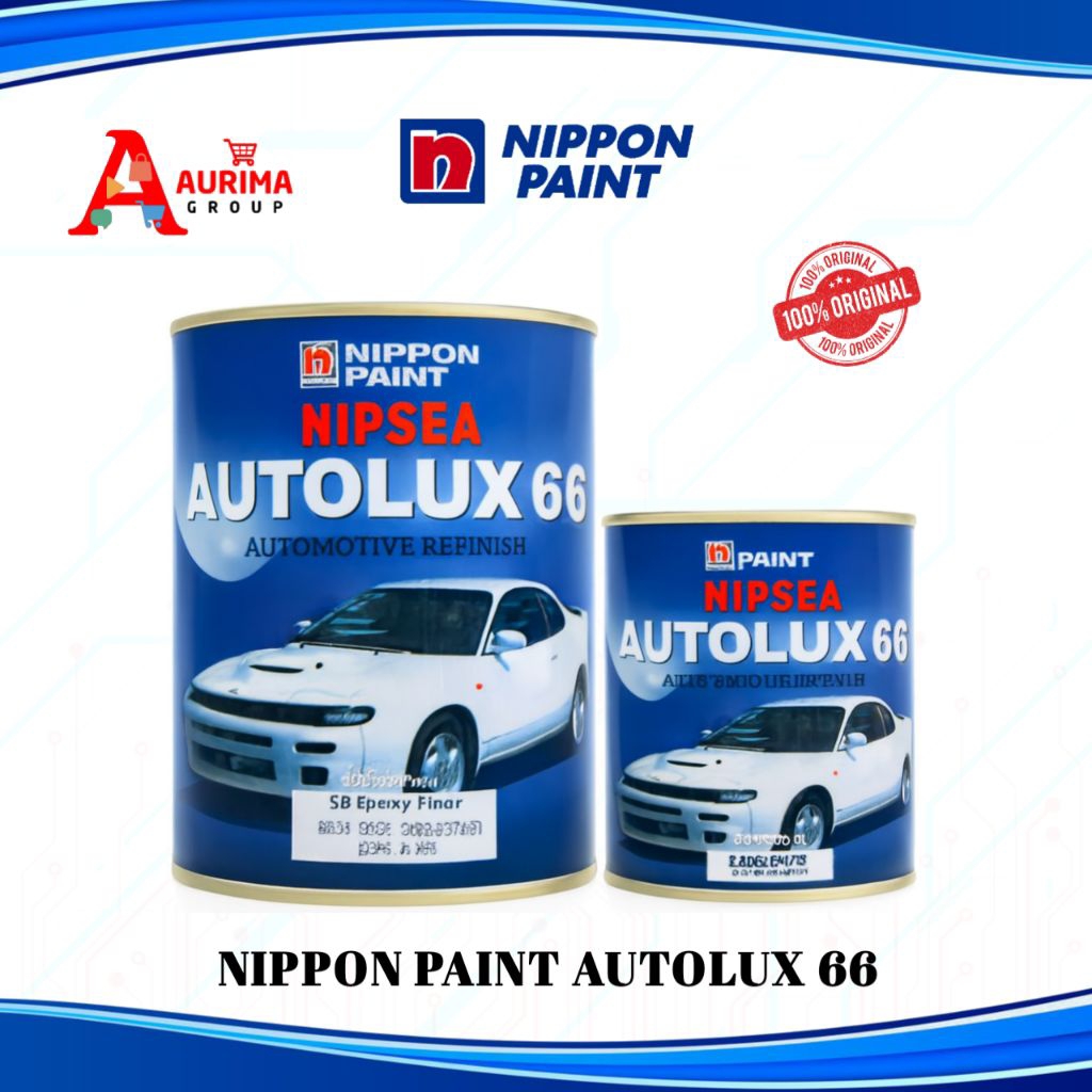 EPOXY PRIMER 2K AUTOLUX 66 PE PUTTY 1LITER SET NIPPON PAINT - CAT DASAR ANTI KARAT BERKUALITAS ORIGI