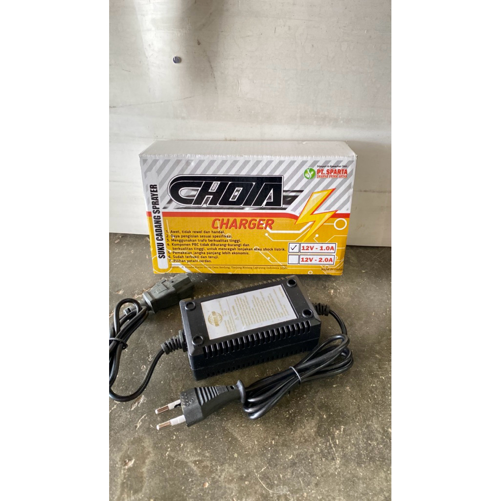 CHARGER/CASCASN TENG 12 V-1.0A ORIGINAL CHOTA