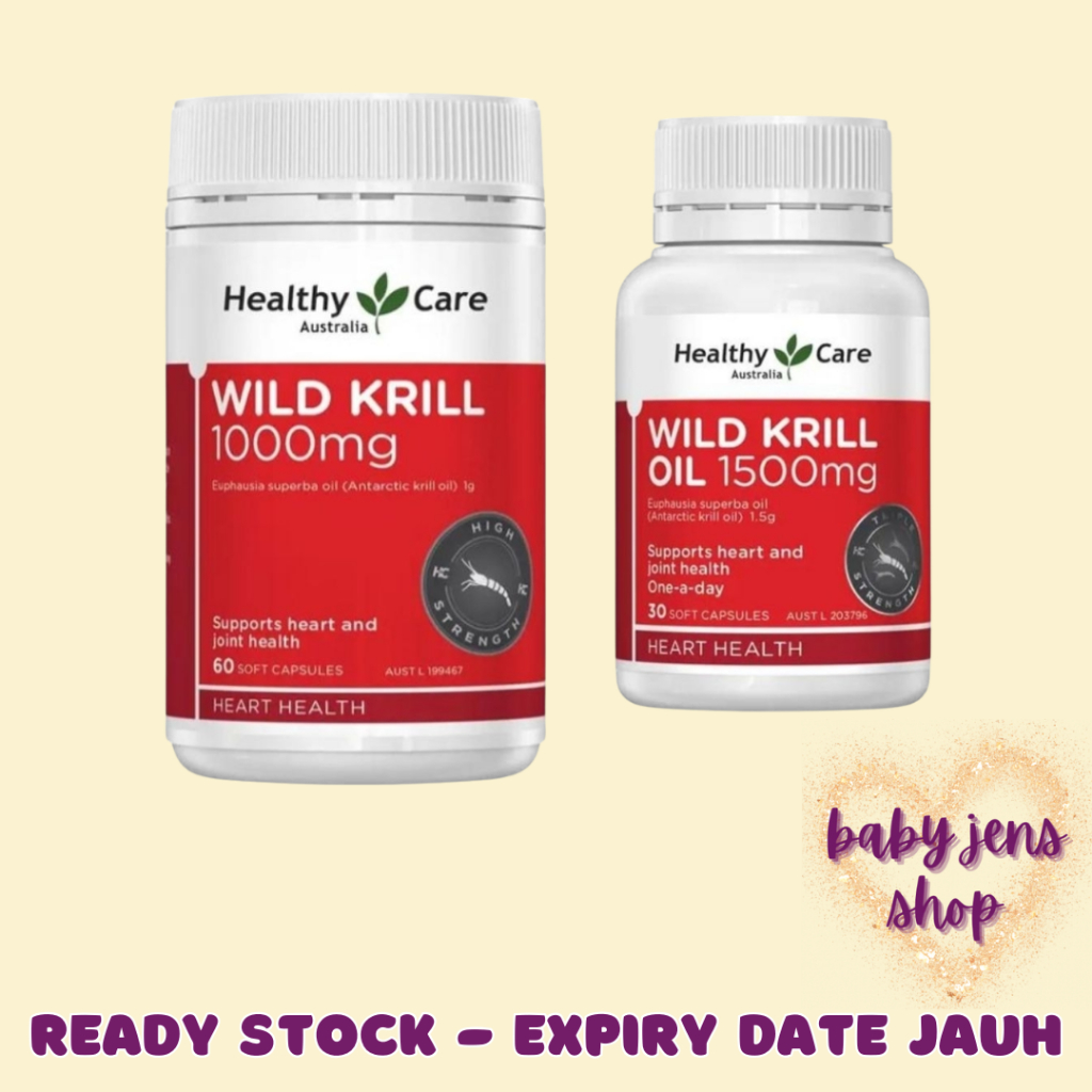 Healthy Care Australia Wild Krill Oil 1000 Mg 60 Tablets / 1500 Mg 30 Tablets